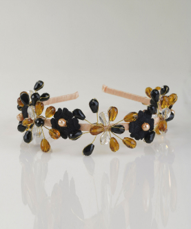 Celestial Star Black and Gold Hairband