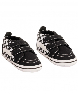 Baby Moo Chequered Black Casual Booties