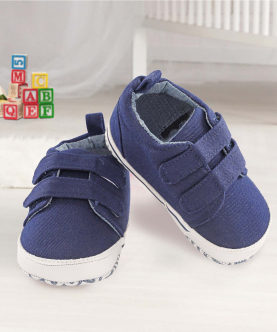 Baby Moo Navy Blue Casual Booties