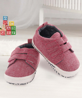 Baby Moo Red Casual Booties
