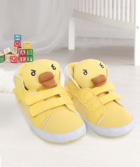 Baby Moo Yellow Ducklings Velcro Casual Booties