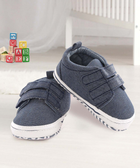 Baby Moo Blue Casual Booties