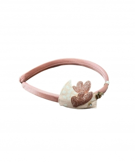 Pink Sequin Alice Band With Stone 