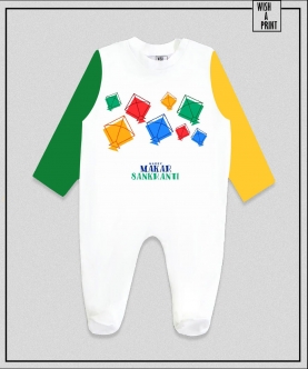 Kite Romper With Colorful Sleeve