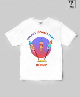 Diwali 2021 Rocket Personalised T-Shirt