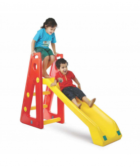 Ok Play Baby Slide Senior for Kids & Babies Slide - Yellow/Red