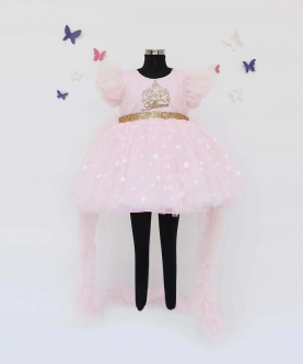 Pink Star Net Dress