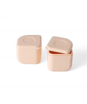 Miniware Leakproof Silipods Set of Two-Peach