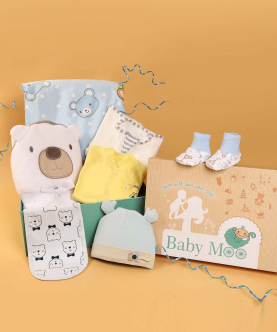 Baby Moo Premium Teddy Unisex Gift Hamper