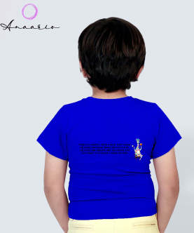 Giraffe T-Shirt,Royal Blue