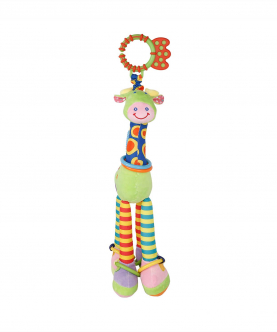 Baby Moo Flexible Giraffe Green Musical Hanging Toy With Teether