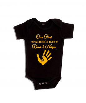 Hand Imprint Father&s Day Romper