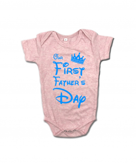 Happy First Father's Day Crown Romper