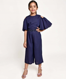 Jelly Jones Culotte With Cold Shoulder Top-Navy