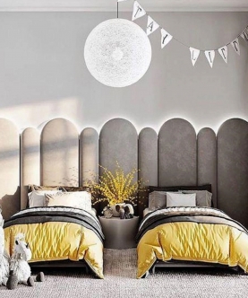 Wren Grey Single Bed With Head Board