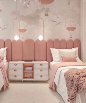 Layla Pink Single Bed With Head Board