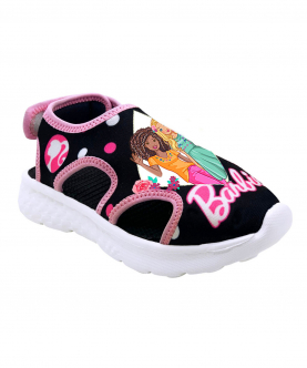 KazarMax Barbie Black Polka Dot Sandal For Girls