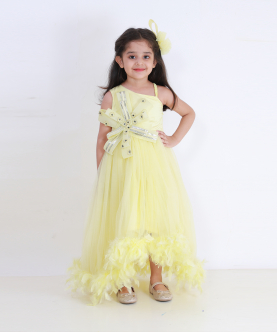 Yellow Feather Gown