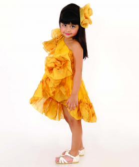 Yellow Marble Dress