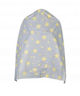 Your Star is Born Grey And Yellow Nursing Cover