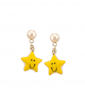 Star Smiley Earrings