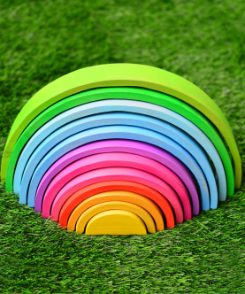Little Jamun Rainbow,Semi Circles & Planks-Set Of 12