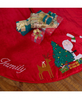 Peek-A-Boo Santa Tree Skirt