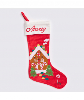 Gingerbread House Luxe Stocking