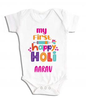 Personalised My First Happy Holi Romper