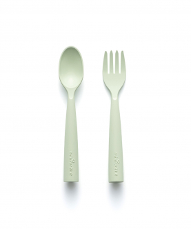 Miniware My First Cutlery Fork & Spoon Set  Key Lime