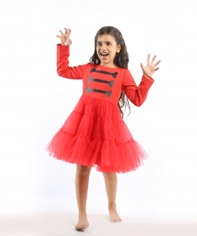 Red Halloween Tulle Dress