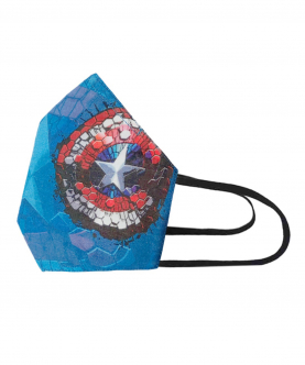 Airific Marvel - Captain America Hex Shield Face Covering