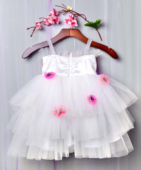 White Hand Made Flora Dress
