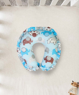 Baby Moo Elephant Blue Neck Support Pillow