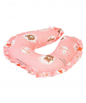 Baby Moo Forest Friends Peach Neck Support Pillow