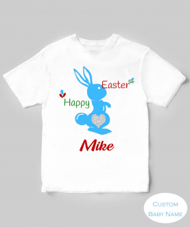 Personalised Bunny Wishing Easter T-Shirt