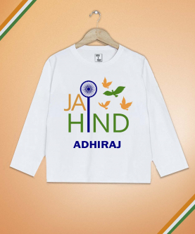Personalised Jai Hind T-Shirt
