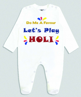 Let's Play Holi Personalised Glittery Romper
