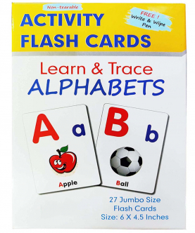 Learn and Trace Activity Jumbo Flash Cards (Alphabets)