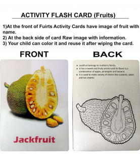 Learn and Trace Activity Jumbo Flash Cards (Fruits Name)