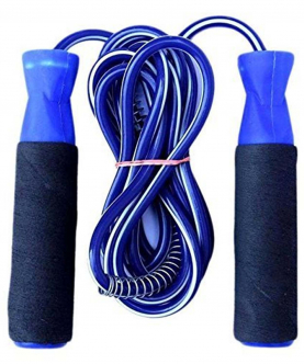 Skipping Rope for Unisex - (Black,Blue)