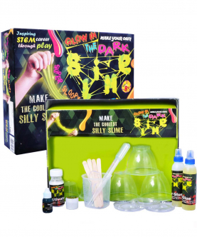 Slime Kit for Kids Glow in The Dark Slime Lab Science Kit | DIY Slime Lab Kit for Boy Girls 