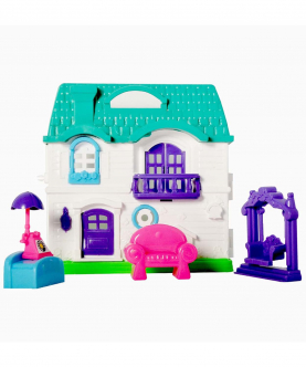 Doll House Play Set For Kids Girls Dream Doll House With Furniture Toy Set (Doll House)