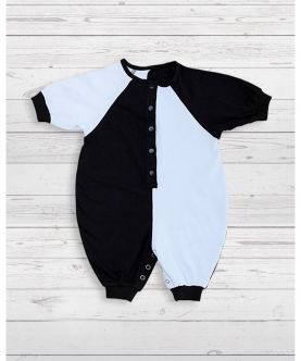 Cocoon Romper Black And White