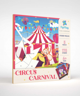 Educational Sticker Puzzle - Circus Carnival