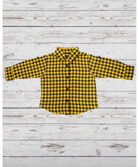 Yellow & Black Check Shirt