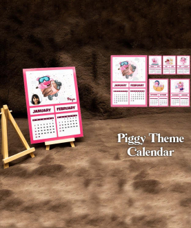 Piggy Theme Calendars
