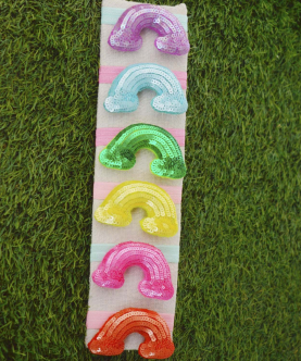 Rainbow Hair Ties(Set of 6)