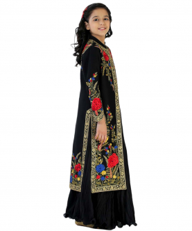 Resham Embroidery Kurta with Skirt