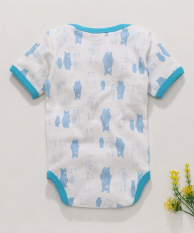 Royal Brats Onesies with Bear AOP-White